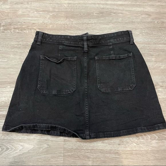 Madewell Black Mini Denim Skirt  size 29 - Picture 4 of 8